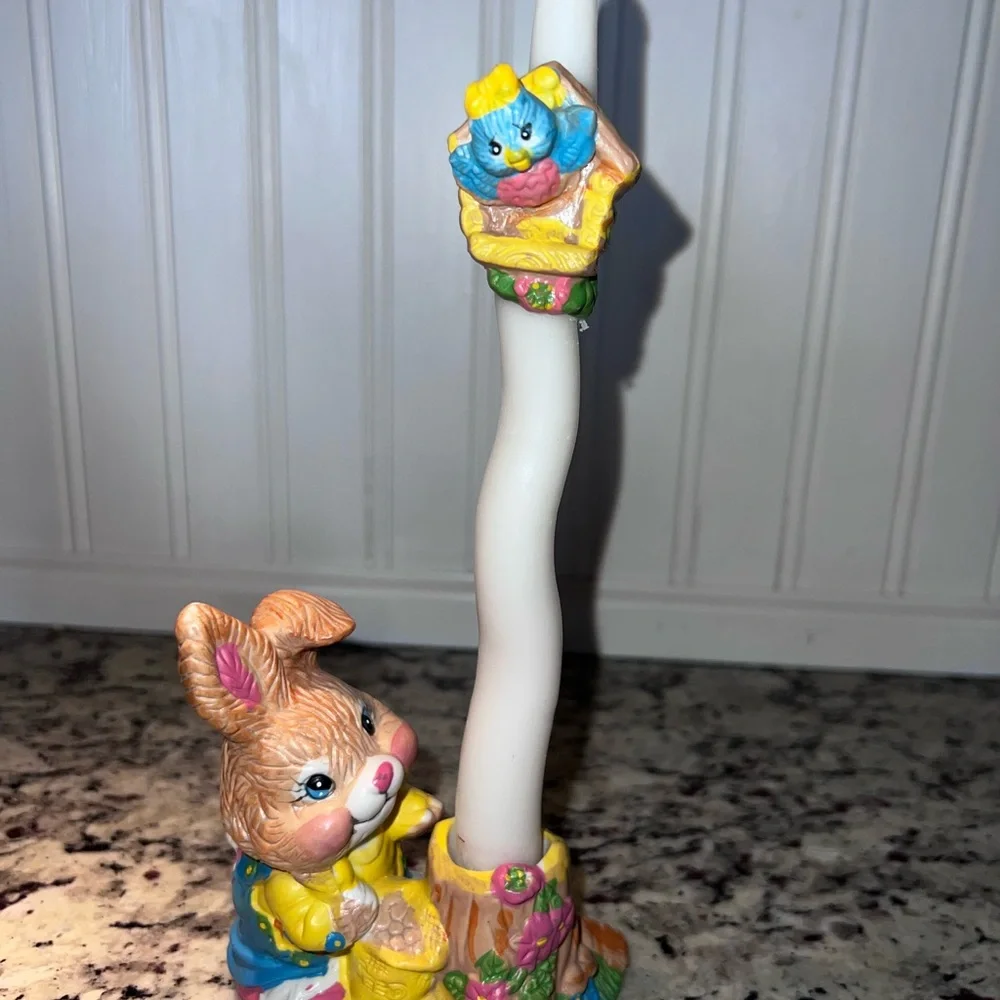 Vintage Bunny Candle Holder